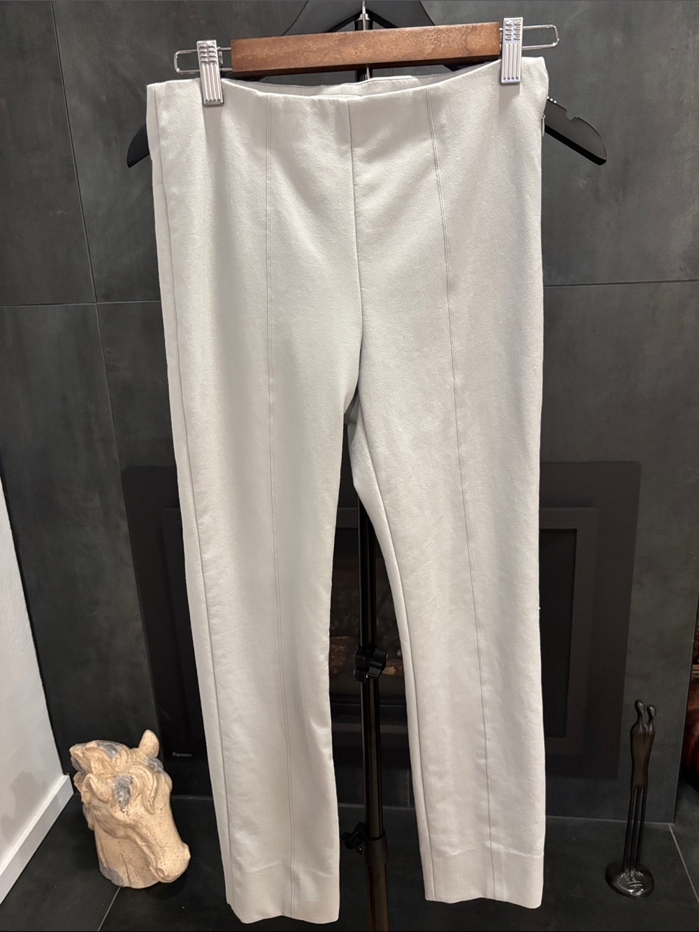 Vince Cream Straight-Leg Trousers